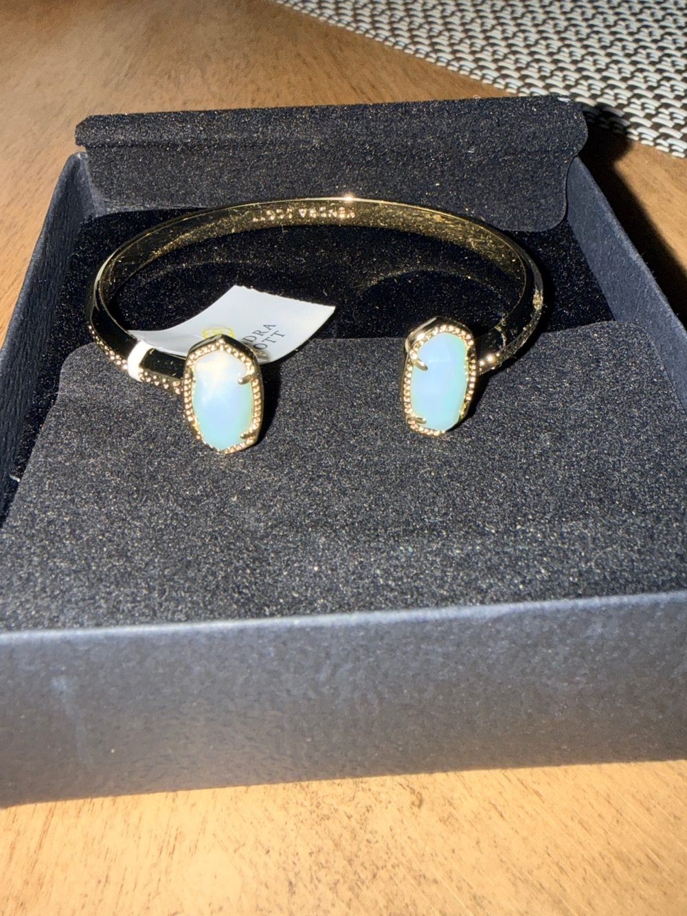 Kendra Scott Gold Open Cuff Bracelet with Opal-Effect Stones